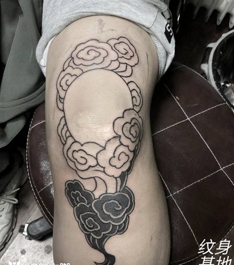 半成品进行中纹身图片_老传统纹身图案