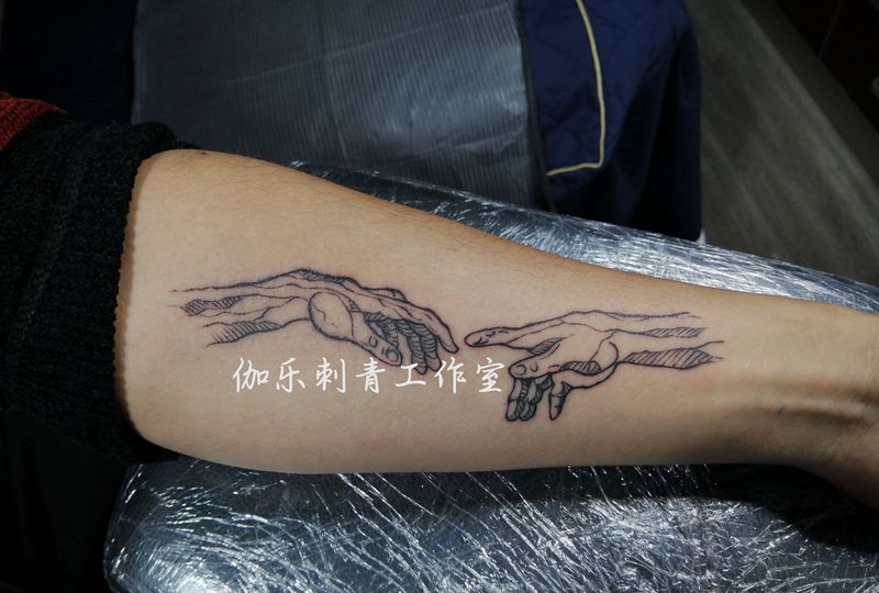 手纹身图片_手臂插画纹身图案