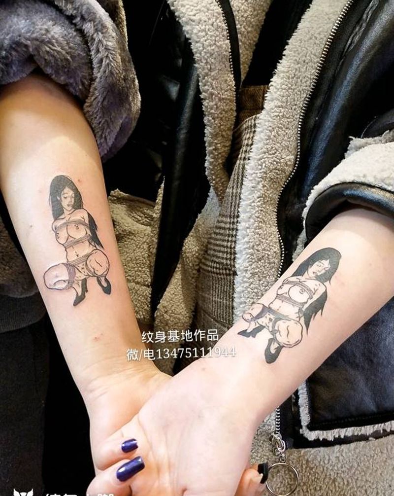 D罩杯手稿被带走纹身图片