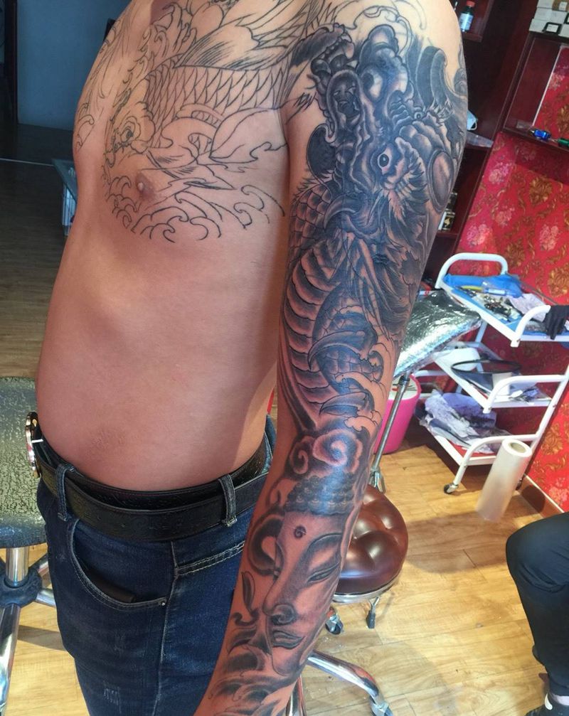 修改遮盖纹身图片