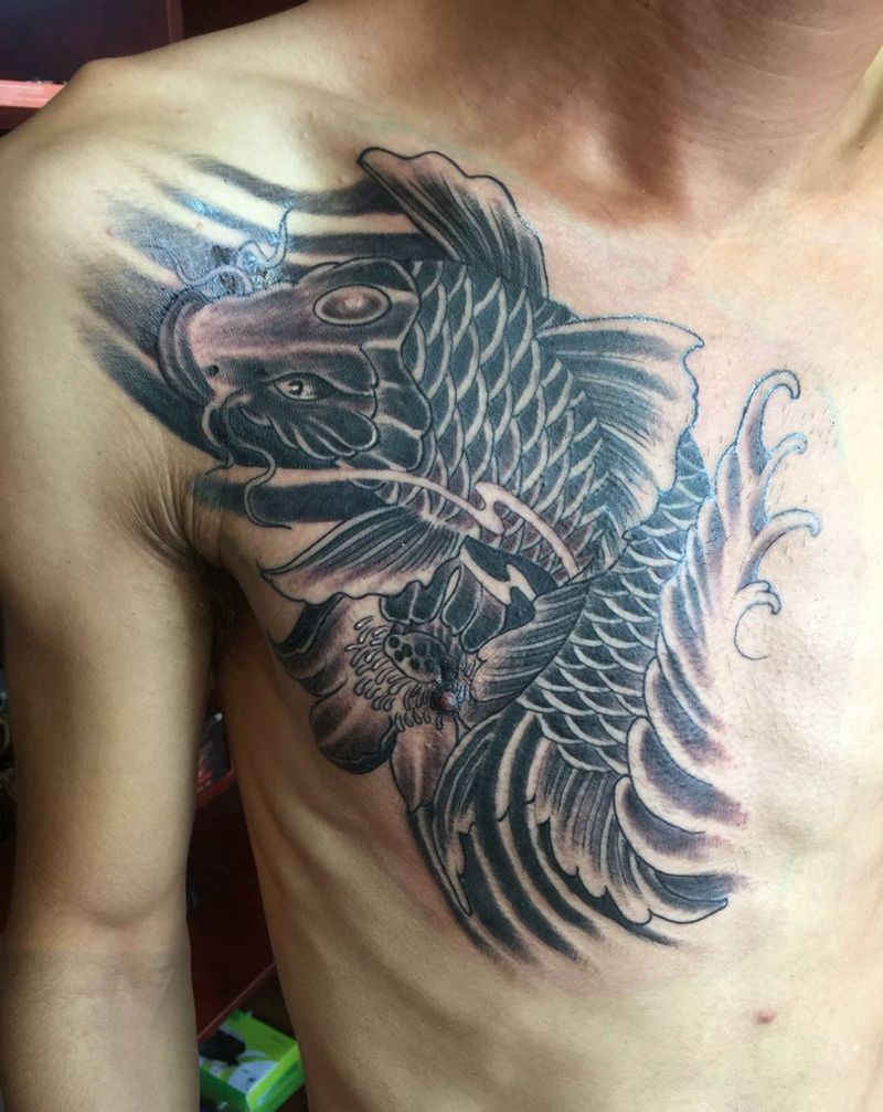 鲤鱼纹身图片