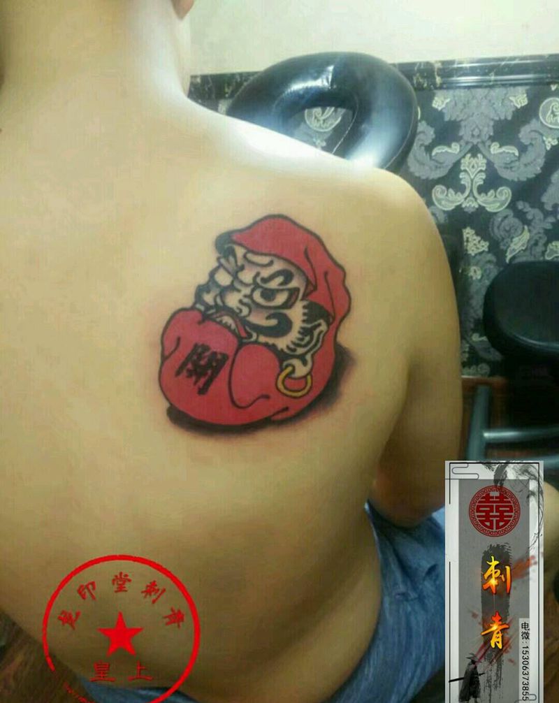 达摩纹身图片_达摩纹身图案