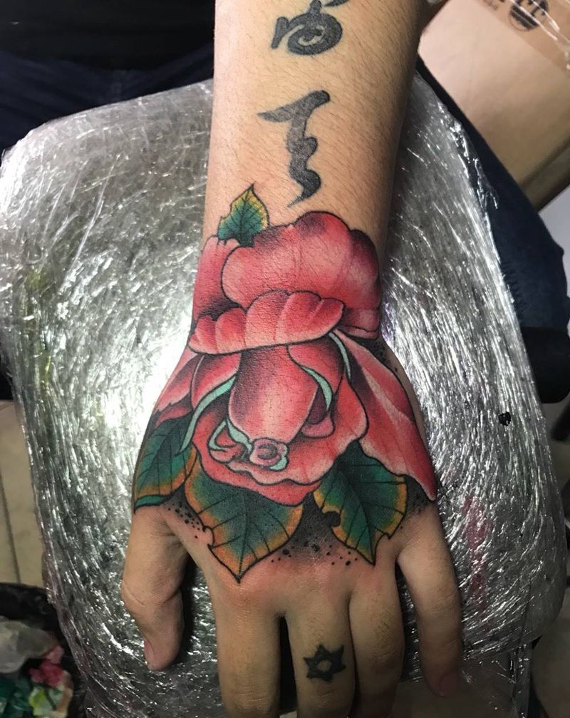 玫瑰花纹身图片