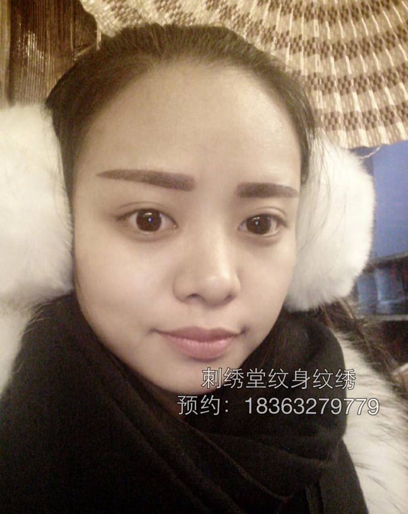 韩式雾眉纹身图片