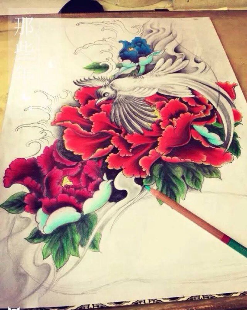 临摹手稿一张！纹身图片