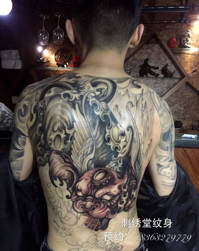 招财貔貅纹身图片