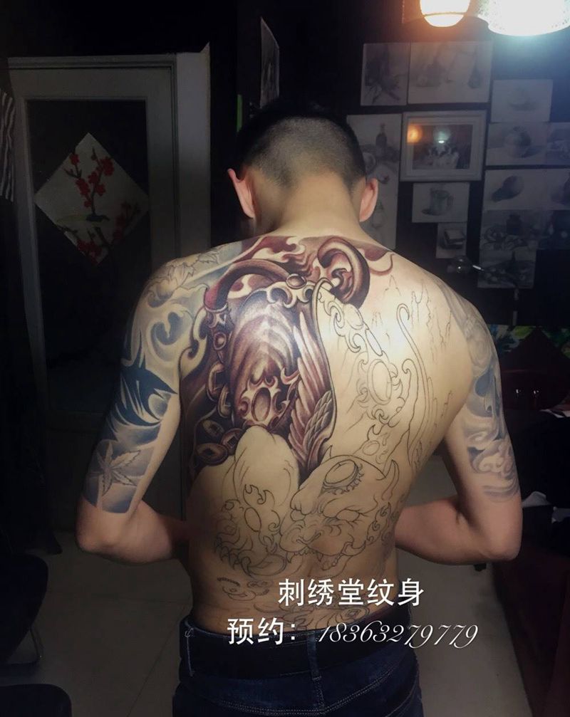 招财貔貅纹身图片