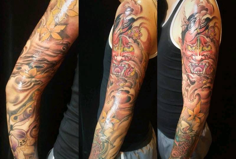 花臂修改+衔接纹身图片