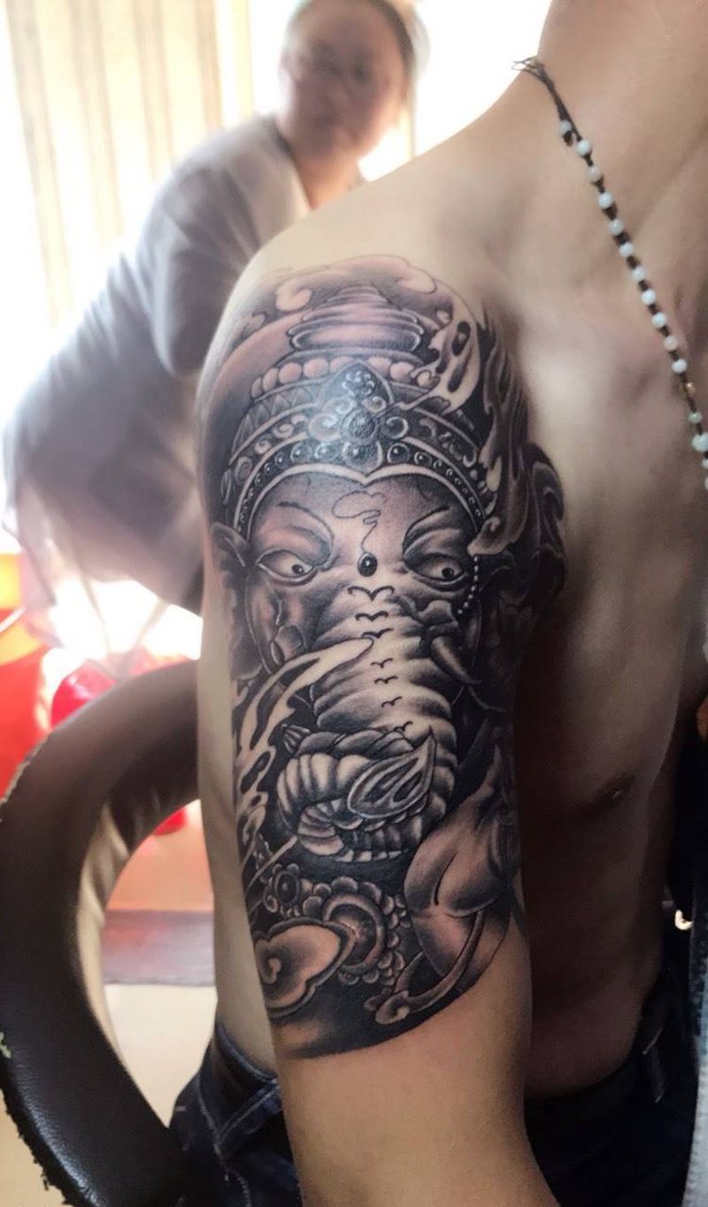 象神纹身图片