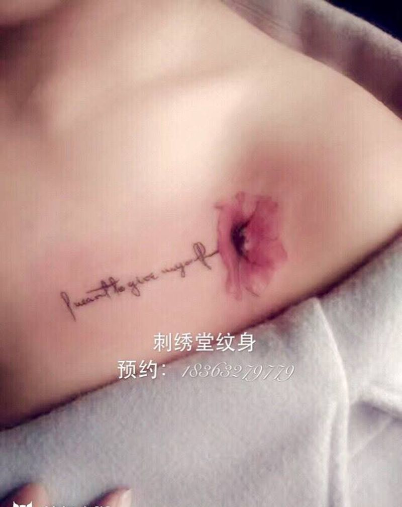 小花纹身图片