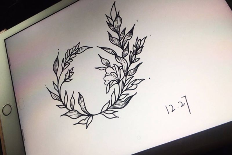 花儿纹身图片_手臂腹部新传统Old School纹身图案