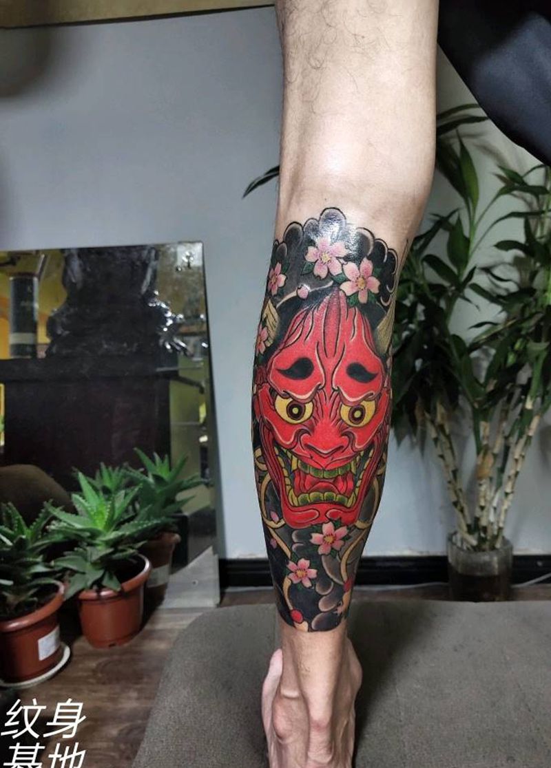 包小腿纹身图片_老传统纹身图案