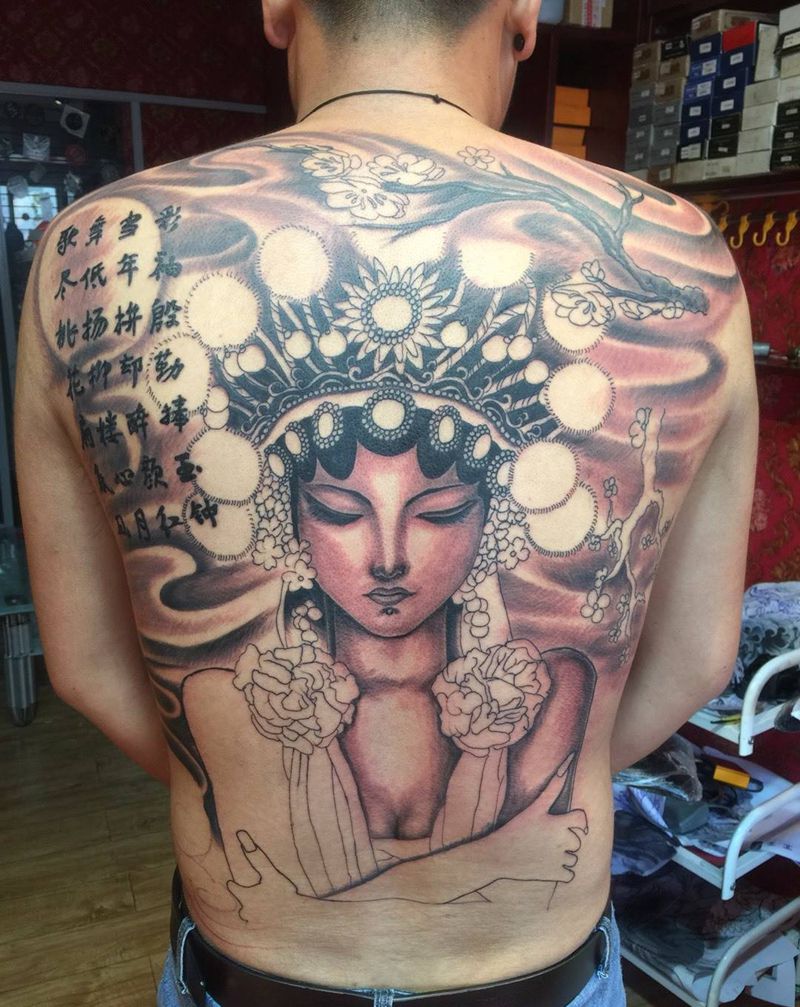 花旦未完纹身图片