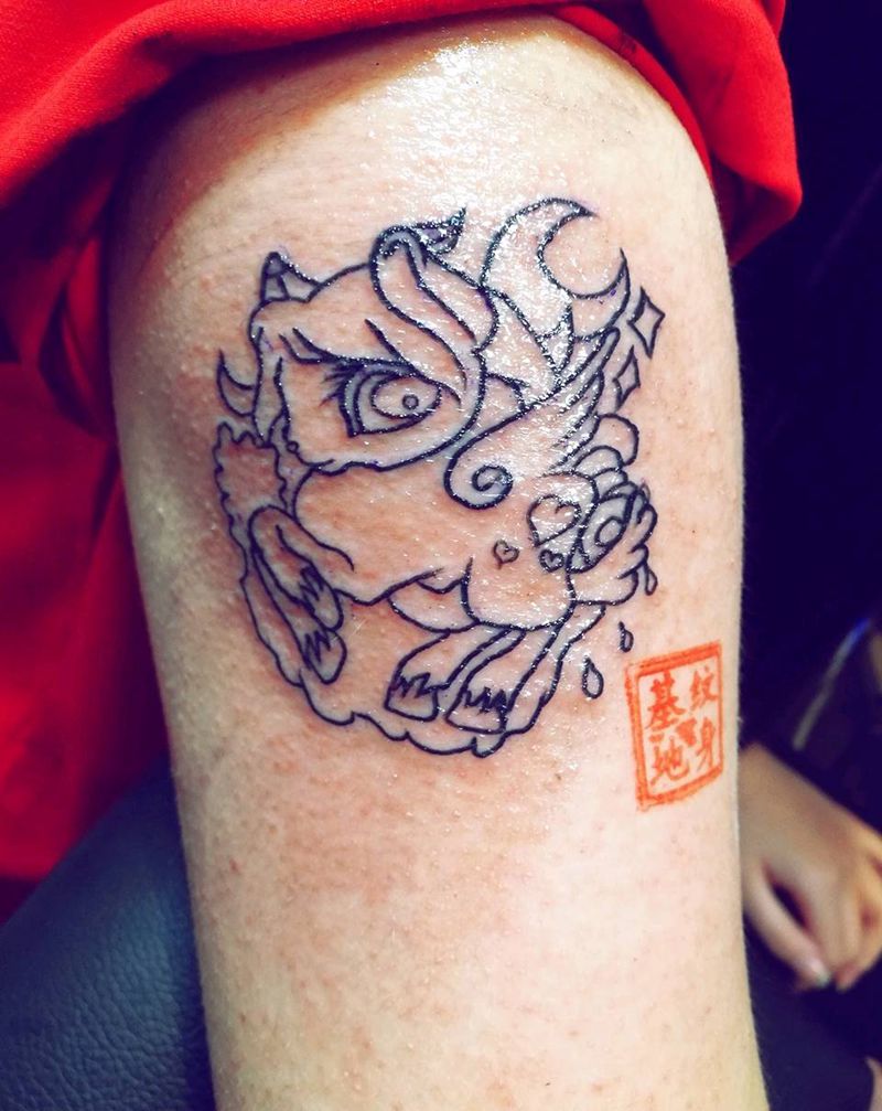 小海马走线!纹身图片