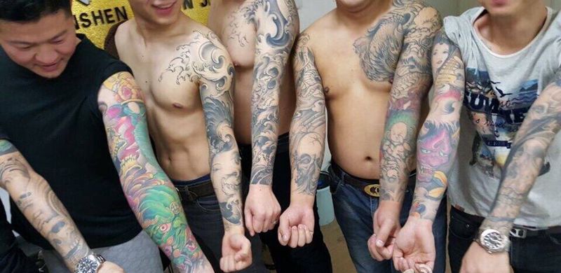 花臂集锦纹身图片_成品臀部手臂传统人物动物宗教植物原创鬼神纹身图案