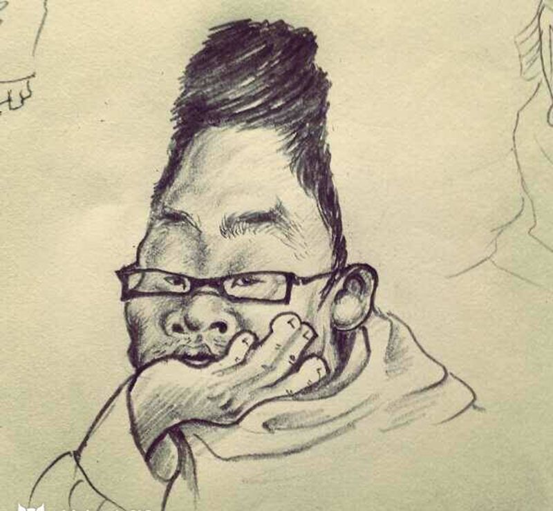 给徒弟画的漫画像纹身图片_成品手稿原创纹身图案