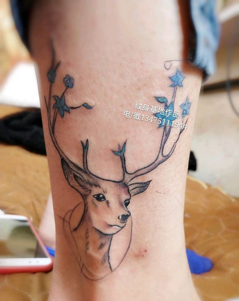 福禄、福鹿纹身图片