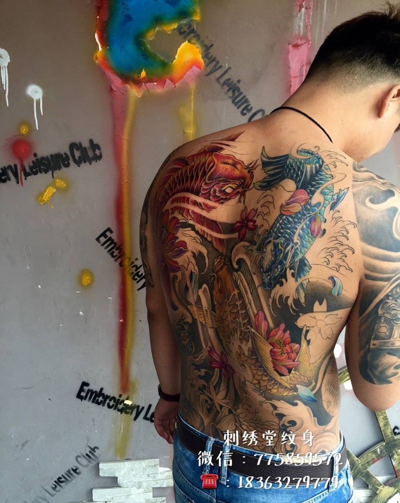 群鱼,未完纹身图片