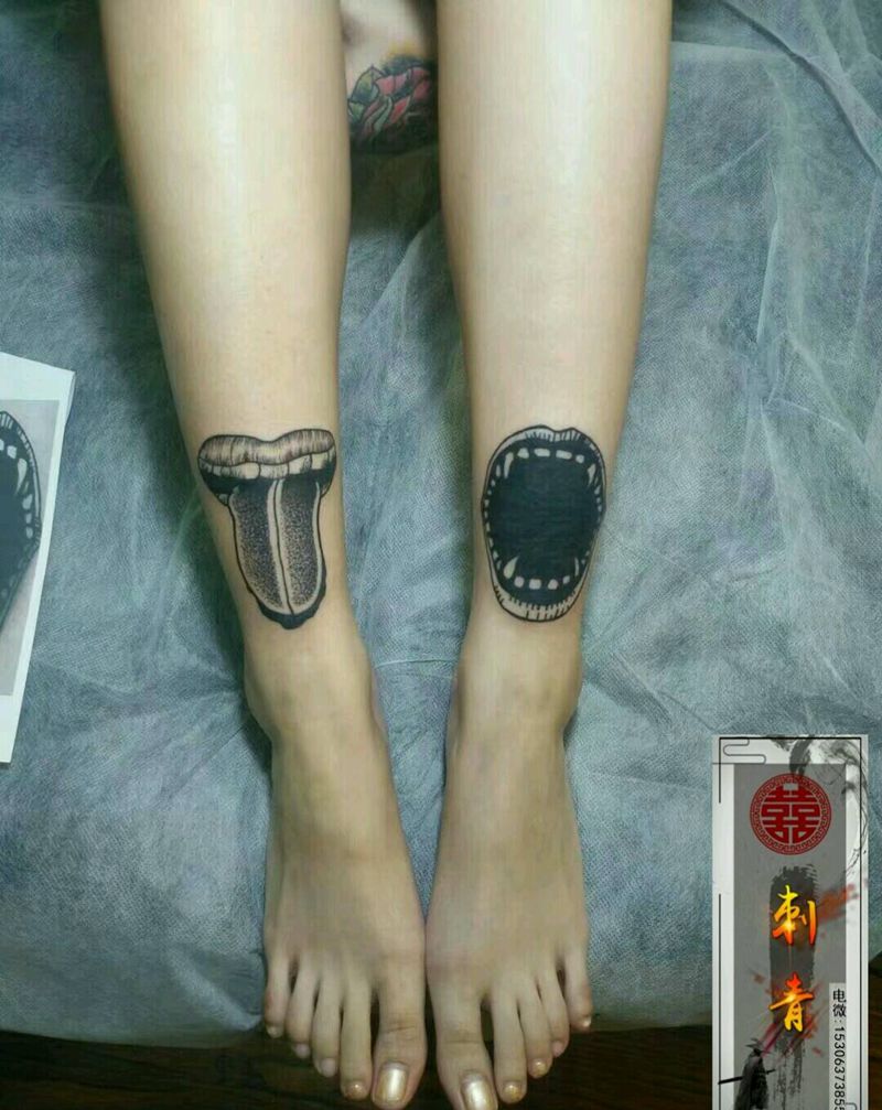 个性纹身图片_脚部腿部Old SchoolNew School纹身图案