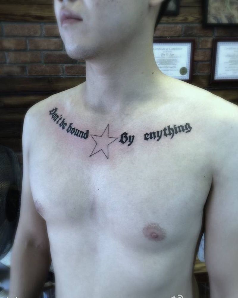 字母篇纹身图片_成品肩部胸部腰部手臂欧美字符图腾纹身图案