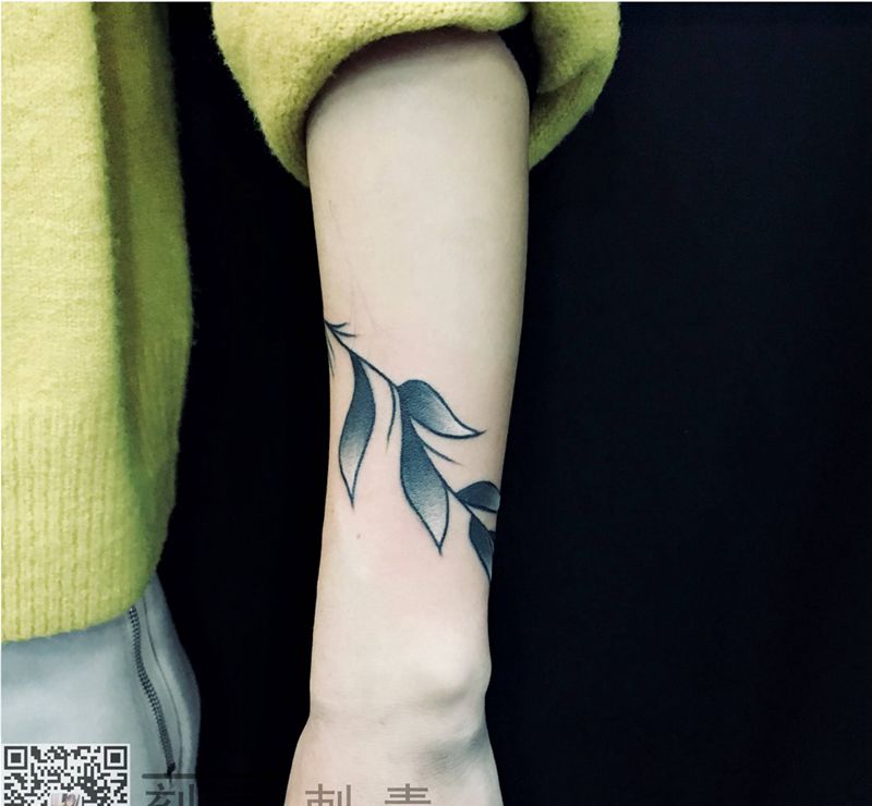 叶子纹身图片