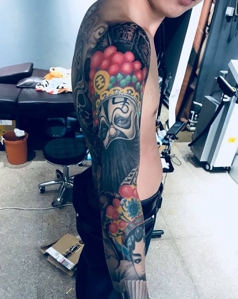 霸王别姬纹身图片