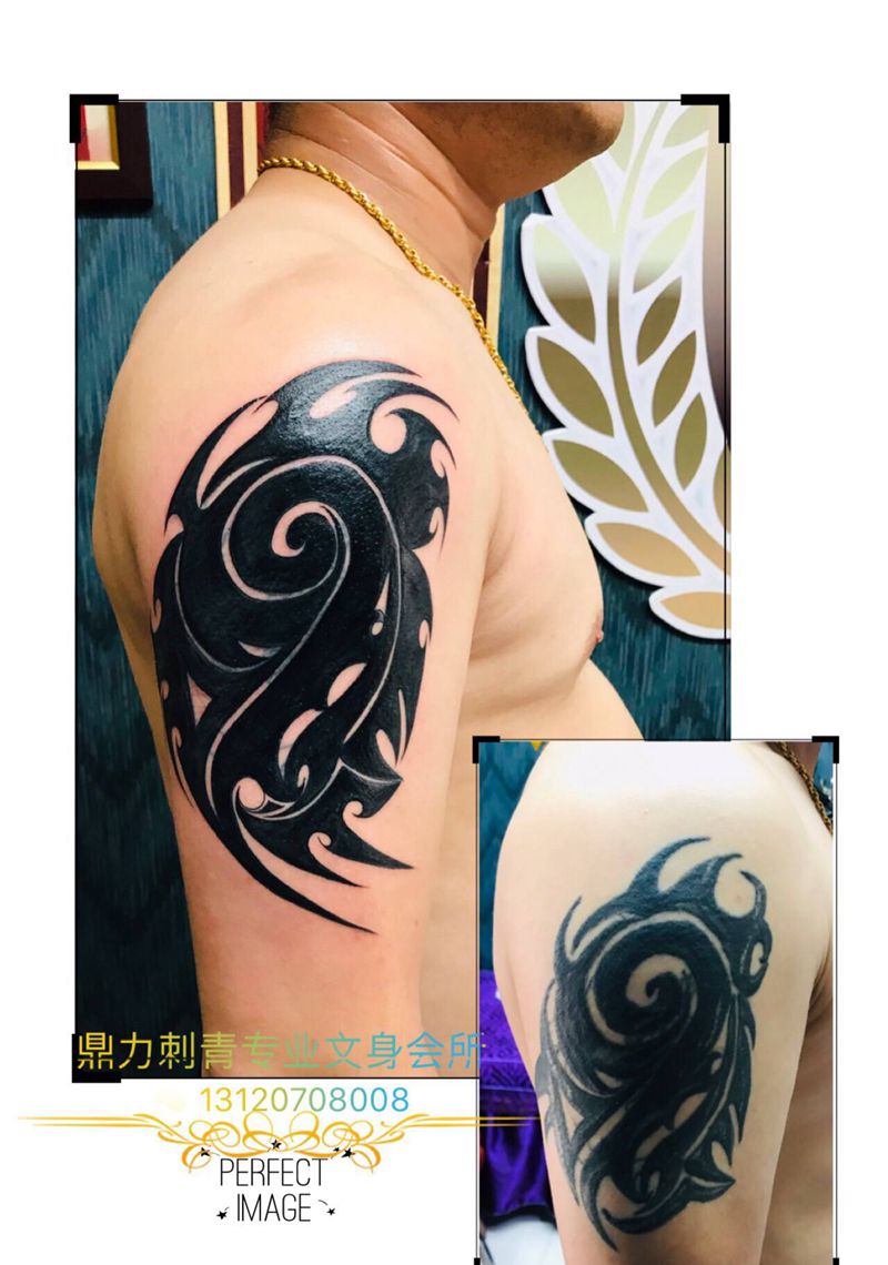 DL 大臂图腾修改添加纹身图片_手臂图腾纹身图案