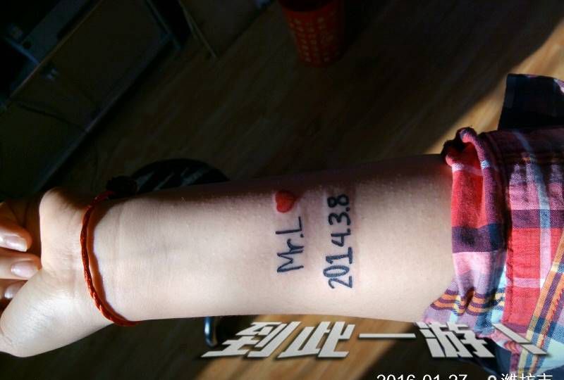 小数字纹身图片