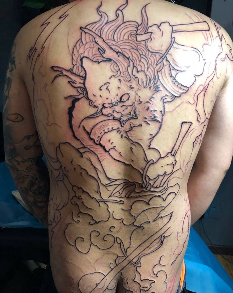 雷神(未完)纹身图片