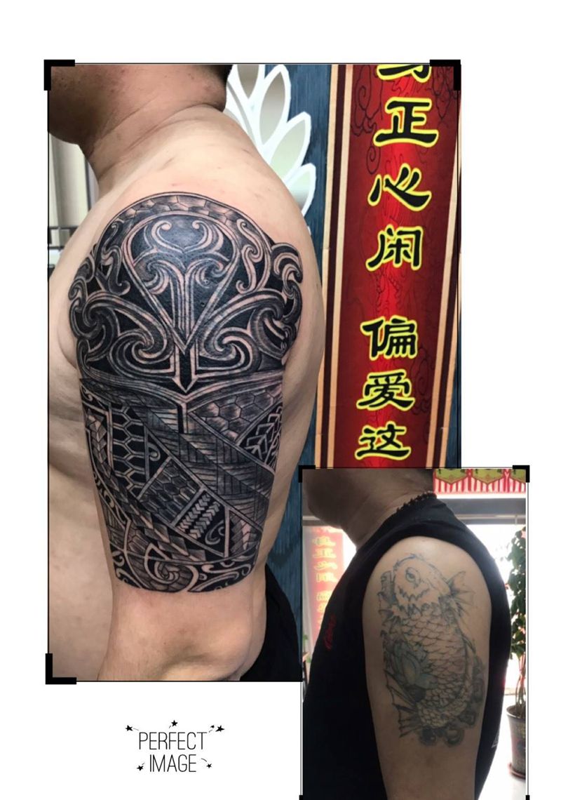 DL ~大臂遮盖纹身图片