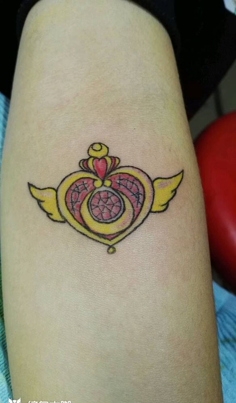 美少女战士标志纹身图片_手臂欧美静物成品纹身图案