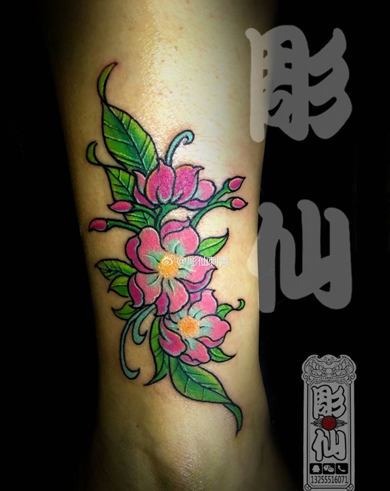 樱花纹身图片