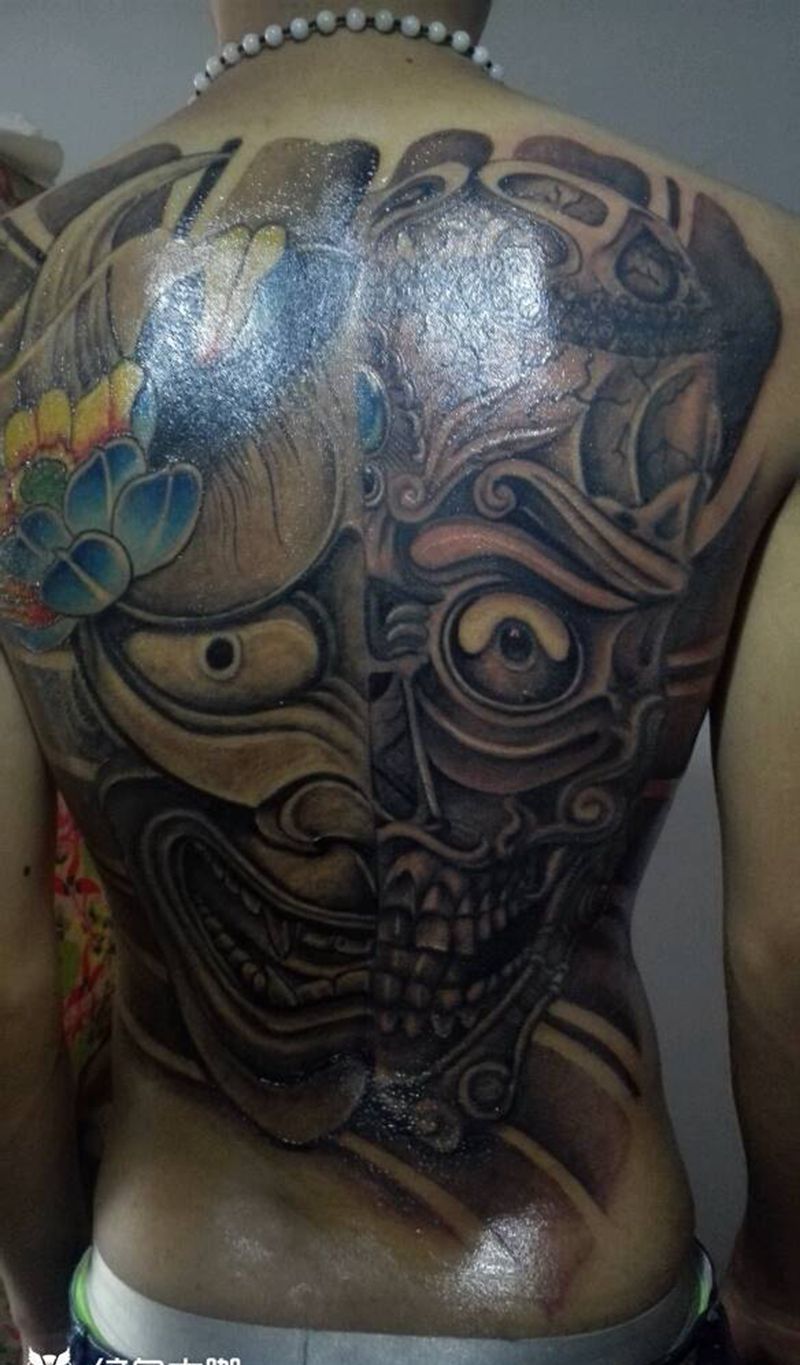 般若&嘎巴拉！完成纹身图片