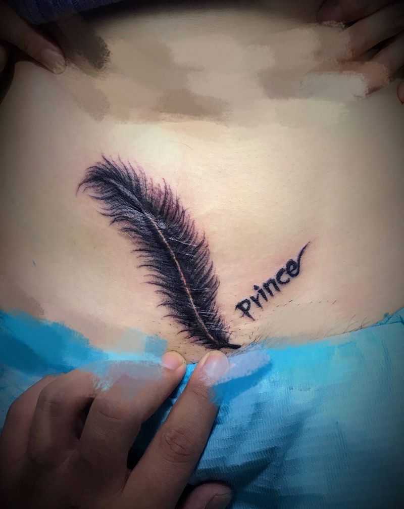 剖腹产疤痕遮盖纹身图片