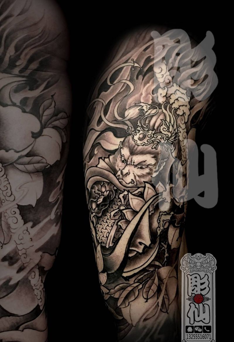 真假猿王纹身图片