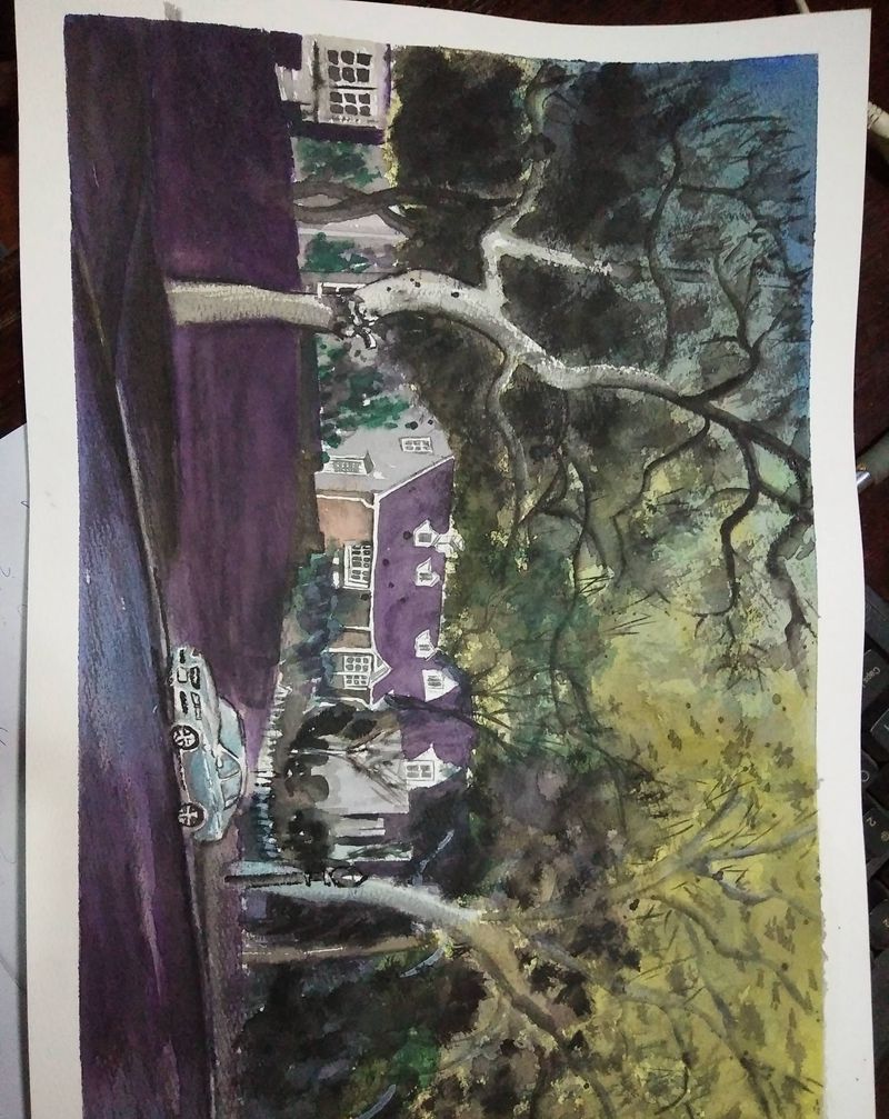 水彩画纹身图片