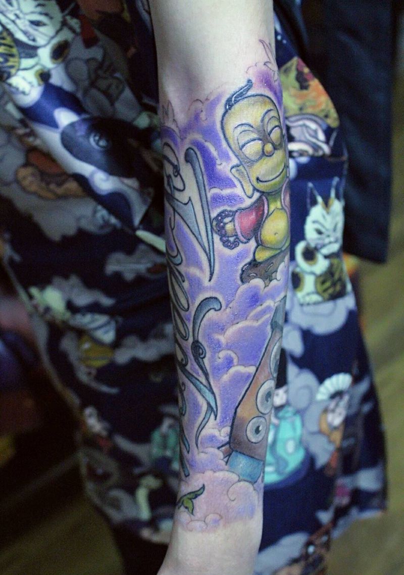 手办纹身图片_手臂欧美贴纸成品纹身图案