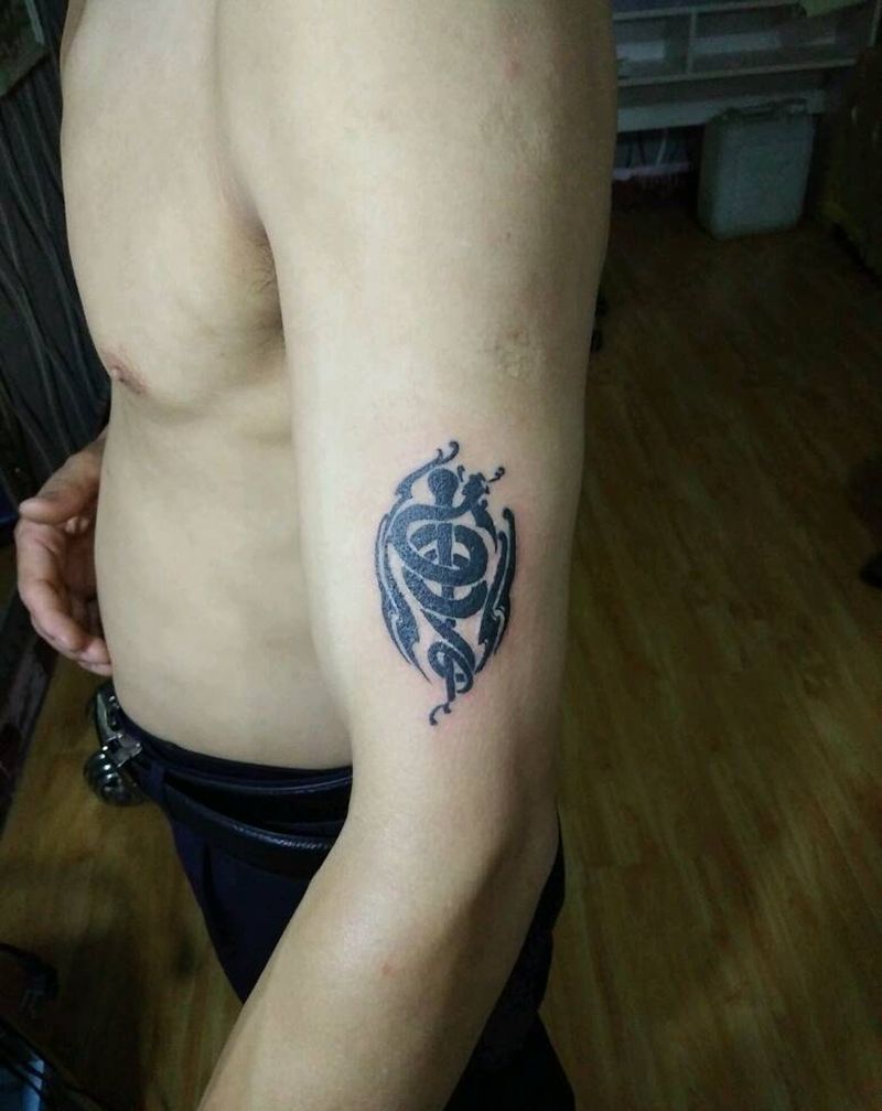 尝试单针做小图上色纹身图片