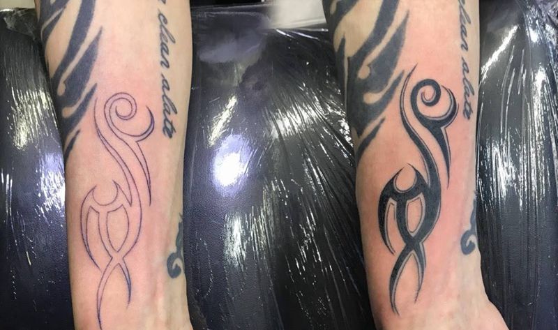 小臂图腾纹身图片