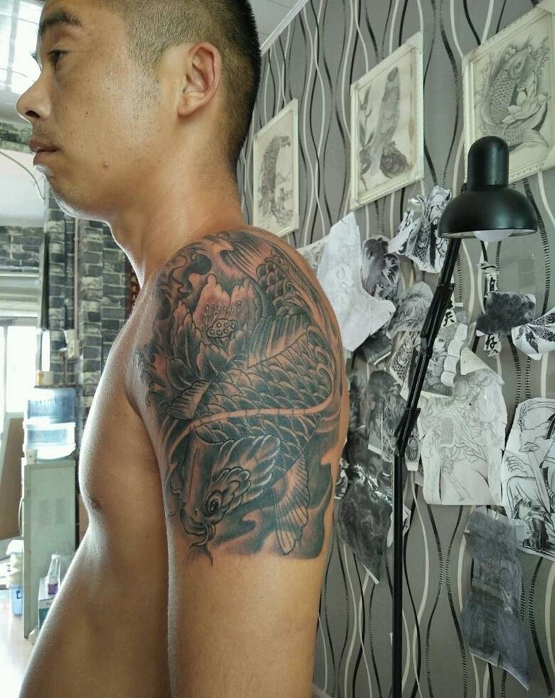 遮盖后纹身图片