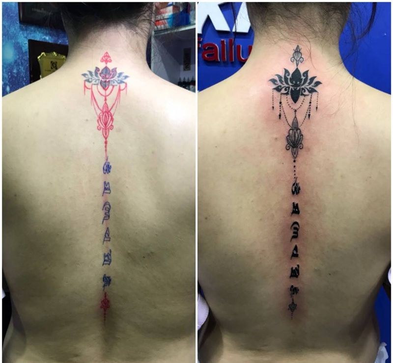 后脊追修改添加纹身图片