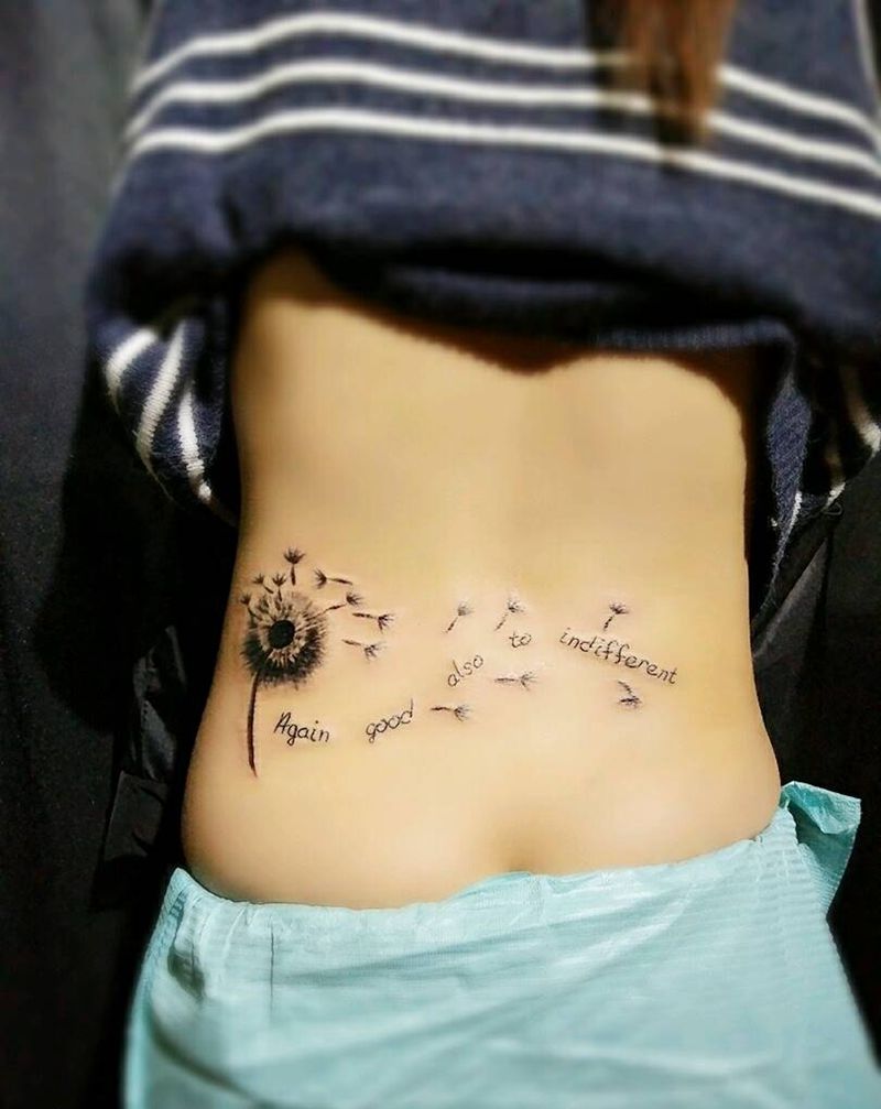 蒲公英纹身图片