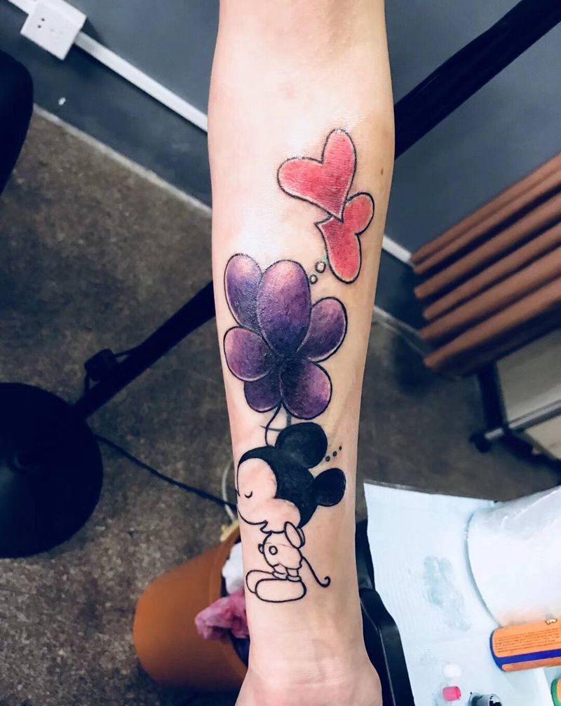 小清新遮盖纹身图片