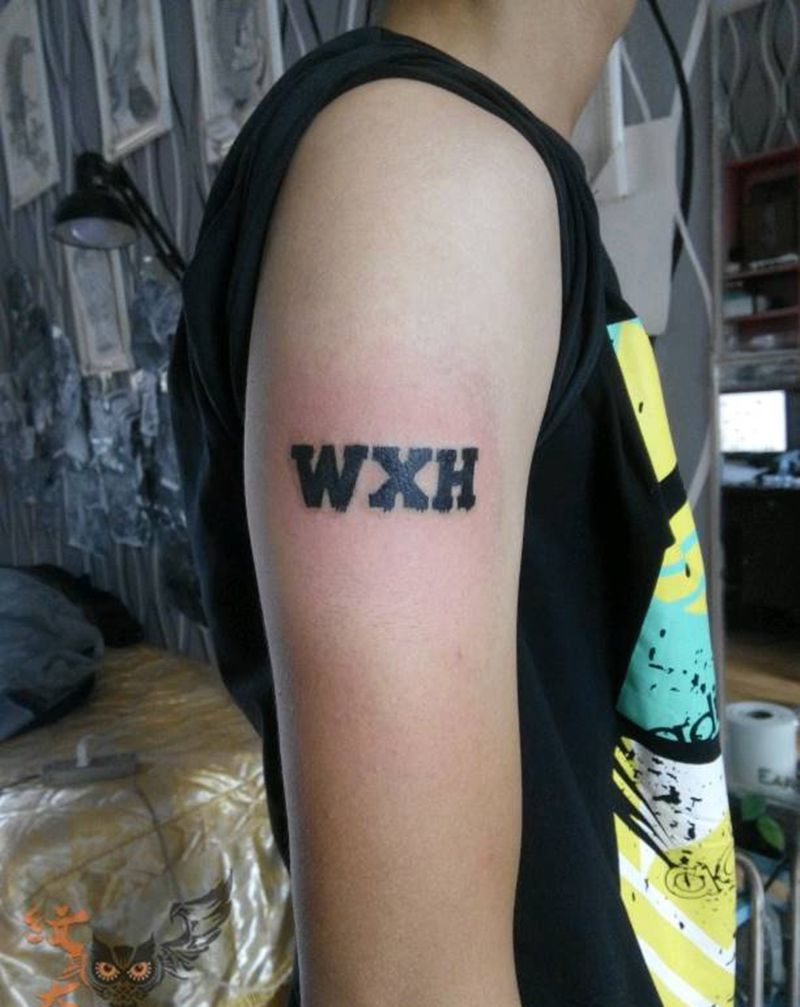 英文字母纹身图片