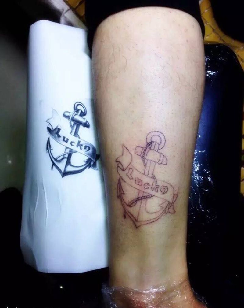 船锚纹身图片