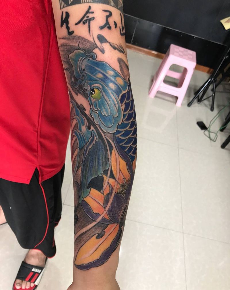 包小臂链接纹身图片