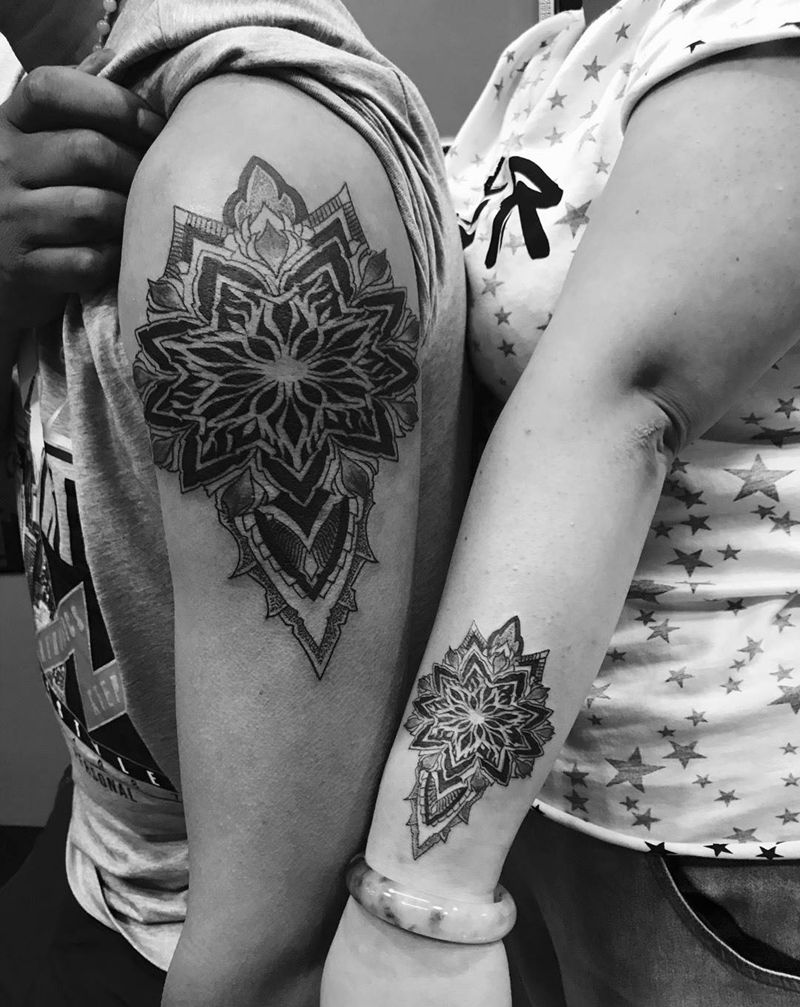 情侣款纹身图片