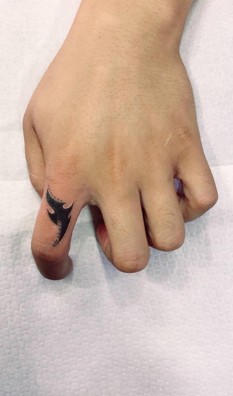 手指修改纹身图片