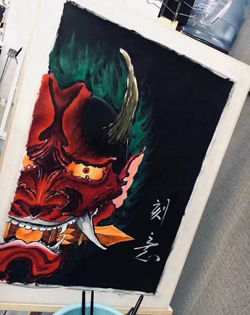 画般若纹身图片