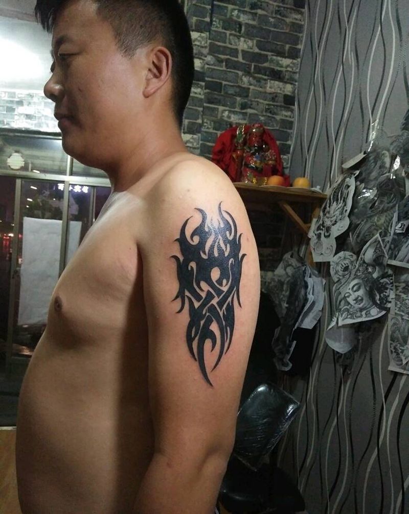 图腾一枚一小时纹身图片